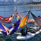 Image for article titled Maximize a Lazy Summer Afternoon With This Absurd Raft Full of Hammocks